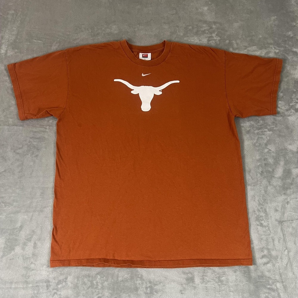 Texas Longhorns Shirt Mens XL Orange NCAA Basketball Nike Short Sleeve Tee